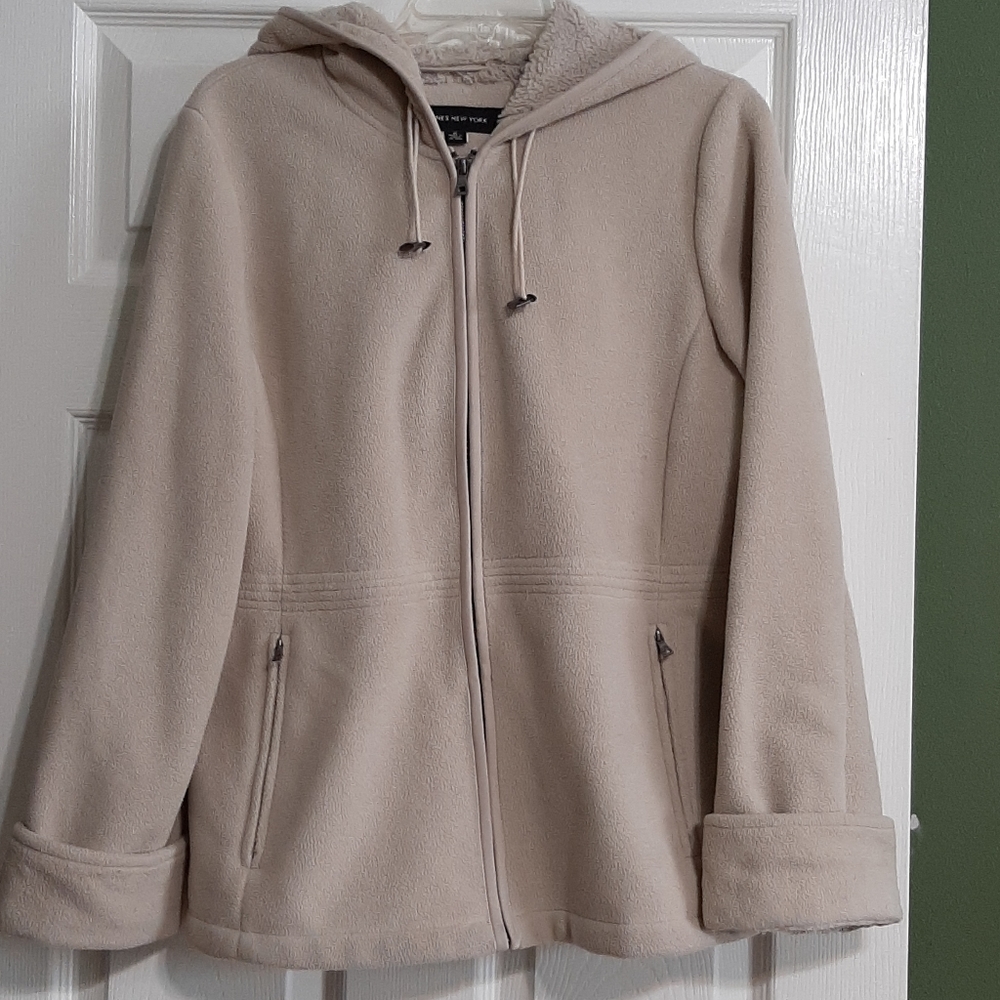 Jones New York Hooded Fleece Jacket